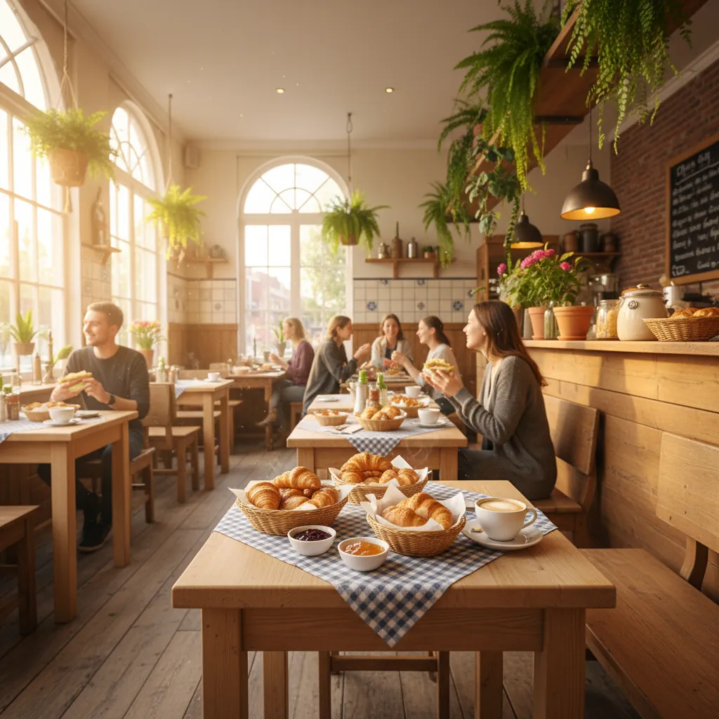 Gezellig interieur van Lunchroom De Verrassing in Alphen aan den Rijn